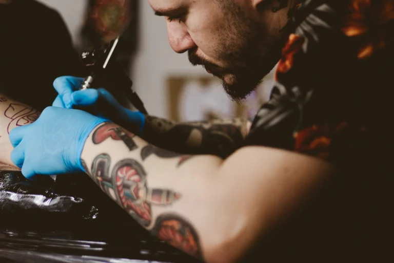 Artist working on a realism piece
